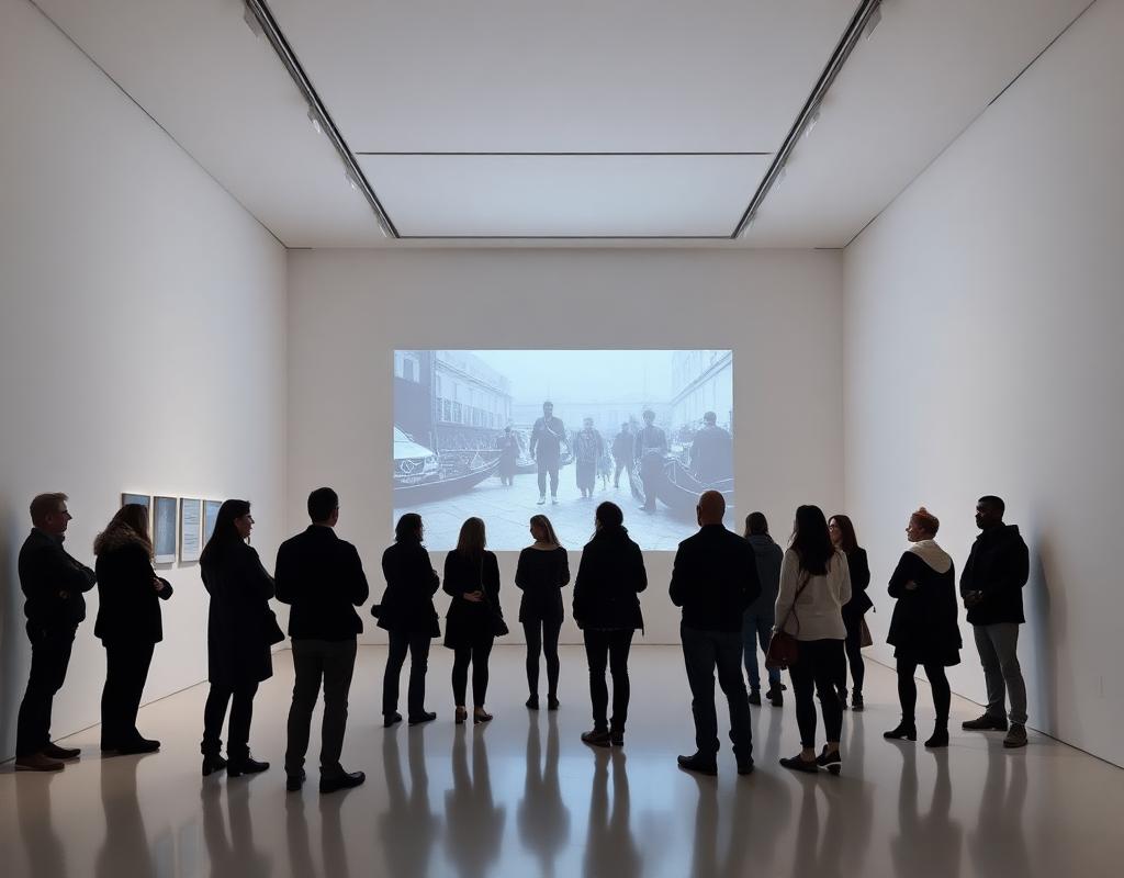 Exposition vidéo à la Biennale